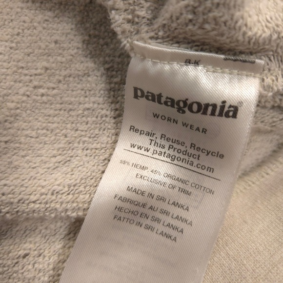 Patagonia Trail Harbor Crewneck Sweatshirt Mens Medium Gray Striped Dogfish Head - Picture 7 of 8